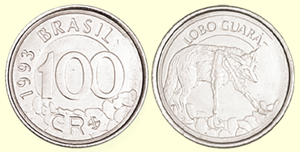 Lobo-guará já esteve no bolso dos brasileiros: bicho era símbolo da moeda de 100 cruzeiros
