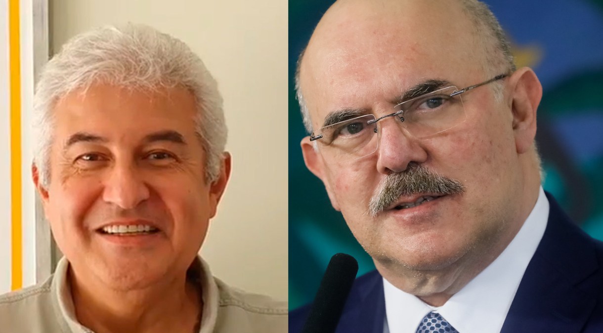 Ministros Marcos Pontes e Milton Ribeiro