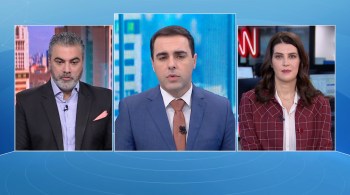 Thiago Anastácio e Gisele Soares participam da edição matinal do quadro O Grande Debate, da CNN