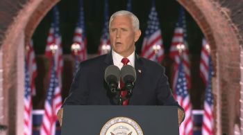 Discurso de vice de Trump fez forte aceno aos militares e policiais, citou otimismo com vacina americana "ainda neste ano" e afirmou que Biden 'gosta da China'