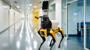 Robô com aparência de cachorro deve ajudar profissionais da saúde no combate à pandemia