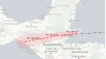 Áreas de Belize, Guatemala, Honduras e no sul do México estão em alerta para chegada de tempestades