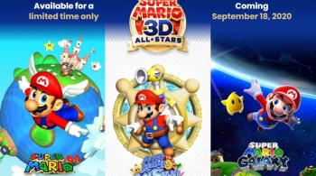 Empresa japonesa anunciou para o dia 18 o pacote 'Super Mario 3D All-Stars', que inclui 'Super Mario 64', 'Super Mario Sunshine' e 'Super Mario Galaxy'