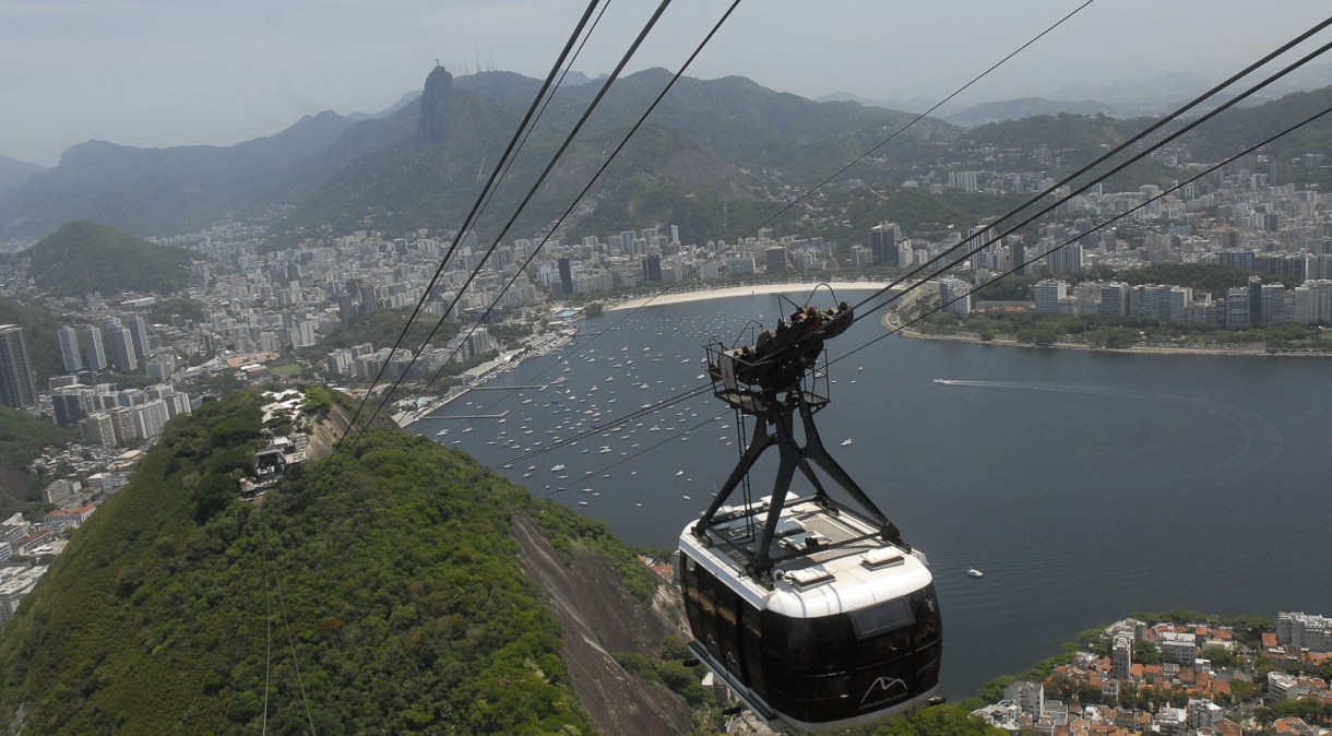 Bondinho do Pão de Açúcar, um dos principais pontos turísticos do Rio de Janeiro