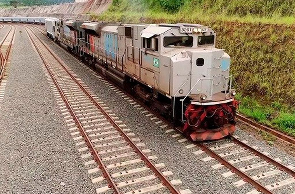 Trecho da ferrovia brasileira Norte-Sul