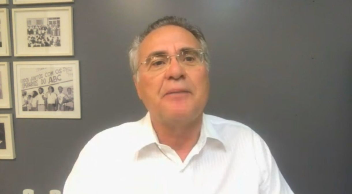Senador Renan Calheiros (MDB-AL) em entrevista para a CNN 