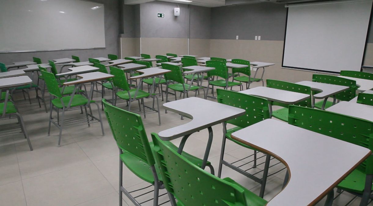 Sala de aula vazia: faculdades estão tendo que se reinventar em um momento de pandemia