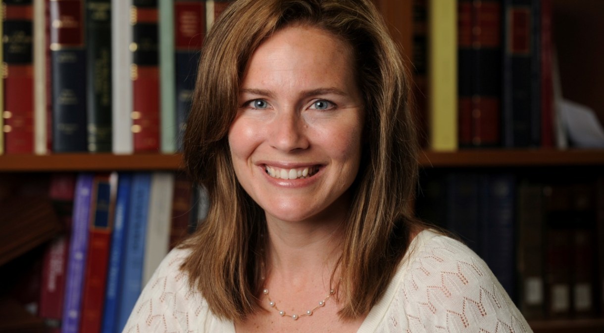 A juíza Amy Coney Barrett e professora de direito da Universidade Notre Dame