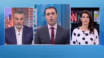 Thiago Anastácio e Gisele Soares participam da edição matinal do quadro O Grande Debate, da CNN