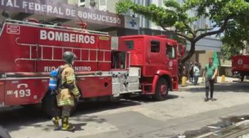 Fogo atingiu Hospital Federal de Bonsucesso, na zona Norte