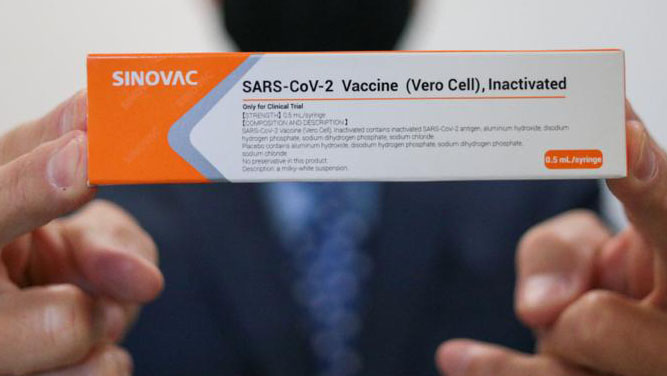 Coronavac, vacina contra a Covid-19 em testes, desenvolvida pela Sinovac
