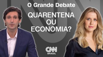 Gabriela e Tomé – que substitui Caio Coppolla, em licença médica – também discutem sobre quarentena e economia em meio à pandemia