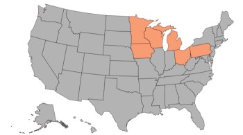 Localizada no nordeste dos Estados Unidos, região é composta pelos estados de Michigan, Minnesota, Ohio, Iowa, Pensilvânia e Wisconsin