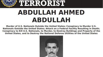 Abdullah Ahmed Abdullah era procurado por ajudar a planejar o bombardeio de duas embaixadas dos Estados Unidos na África, em 1998