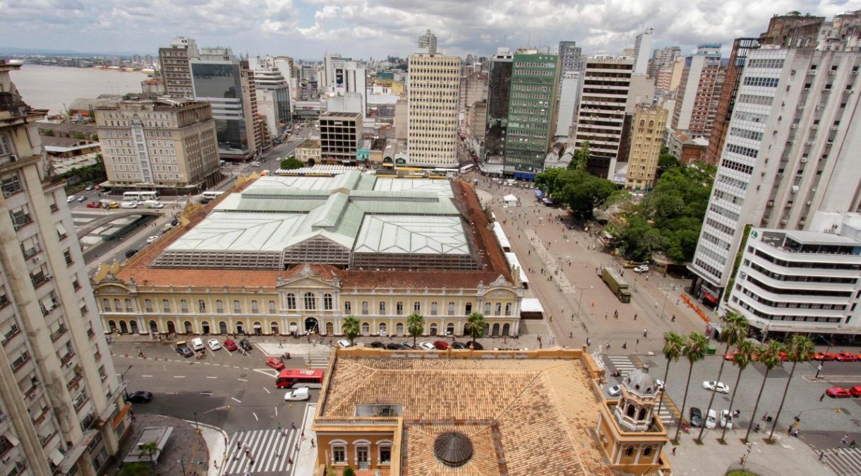 Vista do Mercado Central de Porto Alegre