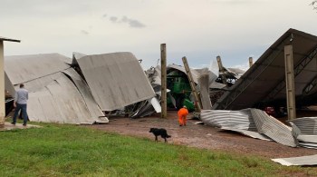 Defesa Civil do estado gaúcho registrou danos em cidades da metade oeste do estado, como Nova Ramada, São Vicente do Sul e Santiago