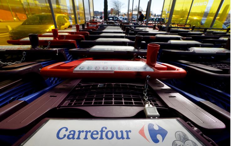Carrinho de compras do Carrefour: empresa viu seu lucro aumento no ano da pandemia