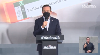 Governador de SP também reforçou compromisso de enviar 4 milhões de doses da vacina contra Covid-19 para outros estados imunizarem trabalhadores da saúde