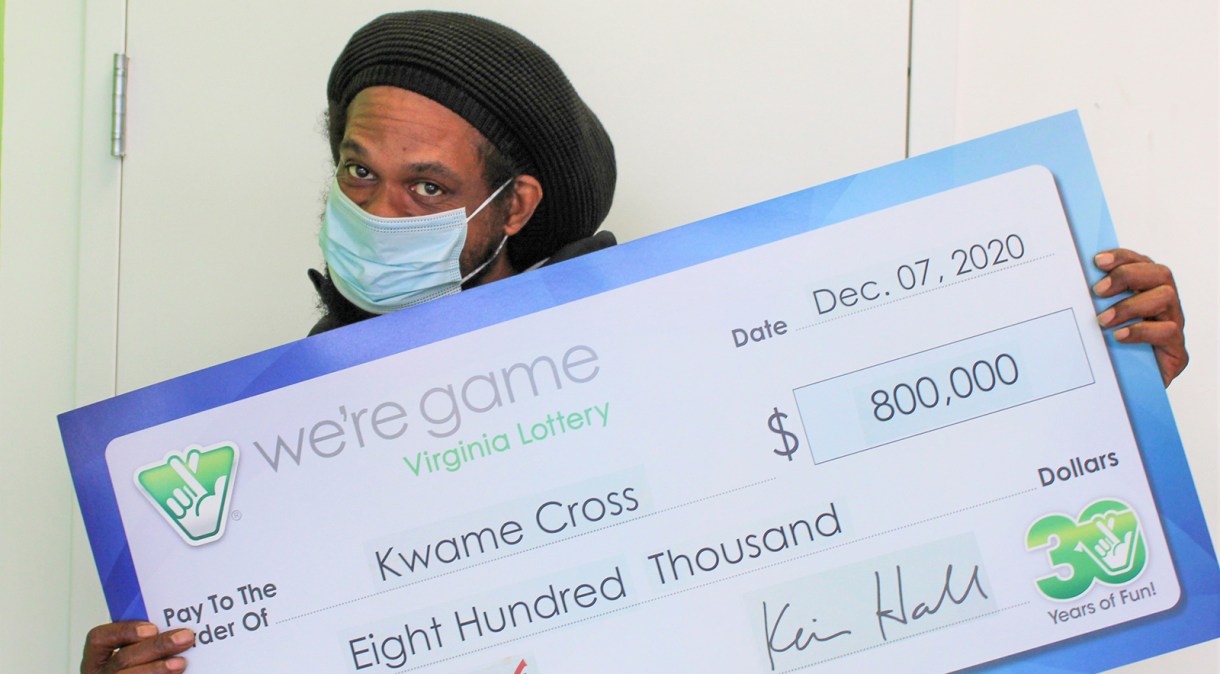 Kwame Cross comprou 160 bilhetes de loteria, que lhe renderam 800 mil dólares