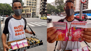 Cassiano de Souza Santos distribui mensagens positivas e sorrisos em semáforos para adoçar a vida dos motoristas