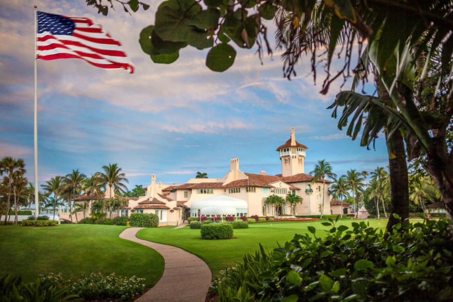 Mar-a-Lago: a propriedade foi comprada por Trump em 1985 e transformada em clube