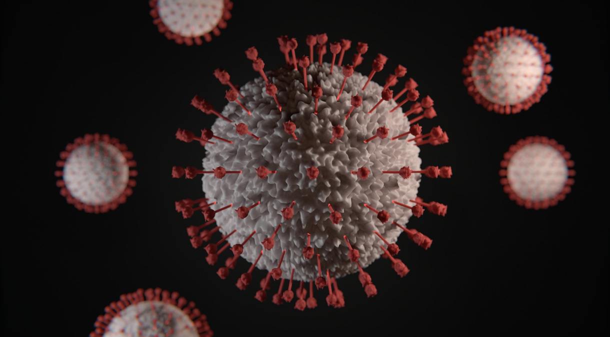 Ilustração em 3D mostra formato de partícula do novo coronavírus
