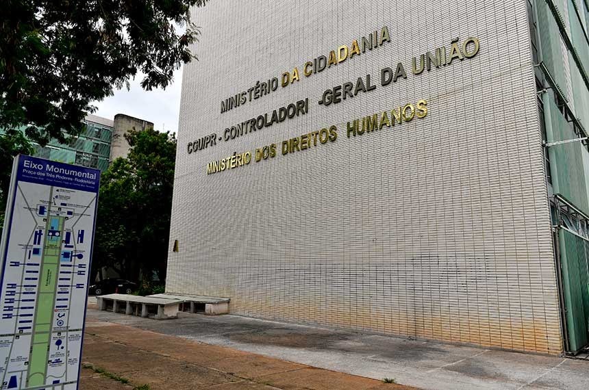 Prédio do Ministério de Direitos Humanos, em Brasília