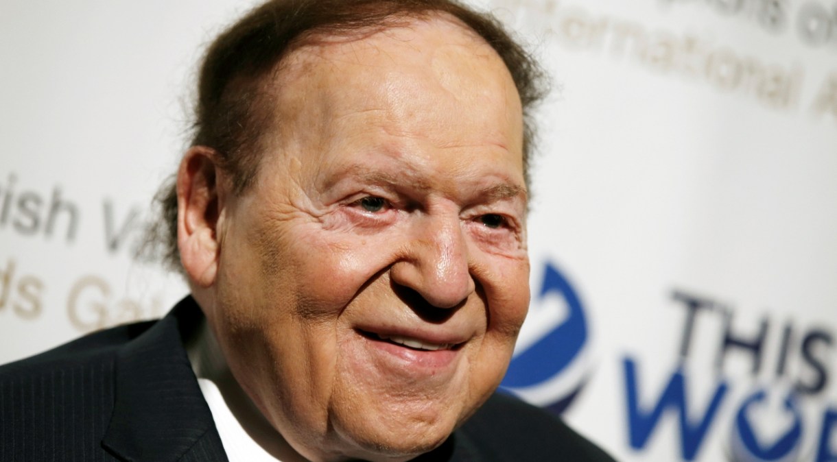 O magnata dos cassinos Sheldon Adelson durante evento em Nova York (Arquivo: 2014)