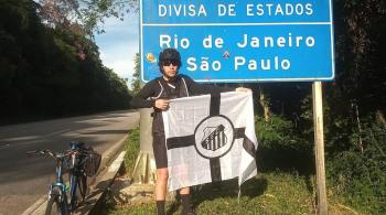 Percurso em bicicleta levou cinco dias e foi realizado pela estrada Rio-Santos; final entre Santos e Palmeiras acontece neste sábado (30), no Maracanã