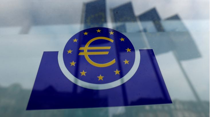 Logo do Banco Central Europeu em Frankfurt, Alemanha
