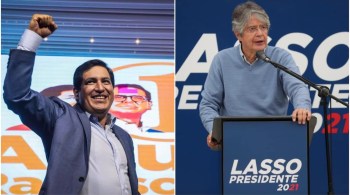 Equador terá definição do segundo turno com disputa entre os candidatos Andrés Arauz e Guillermo Lasso 