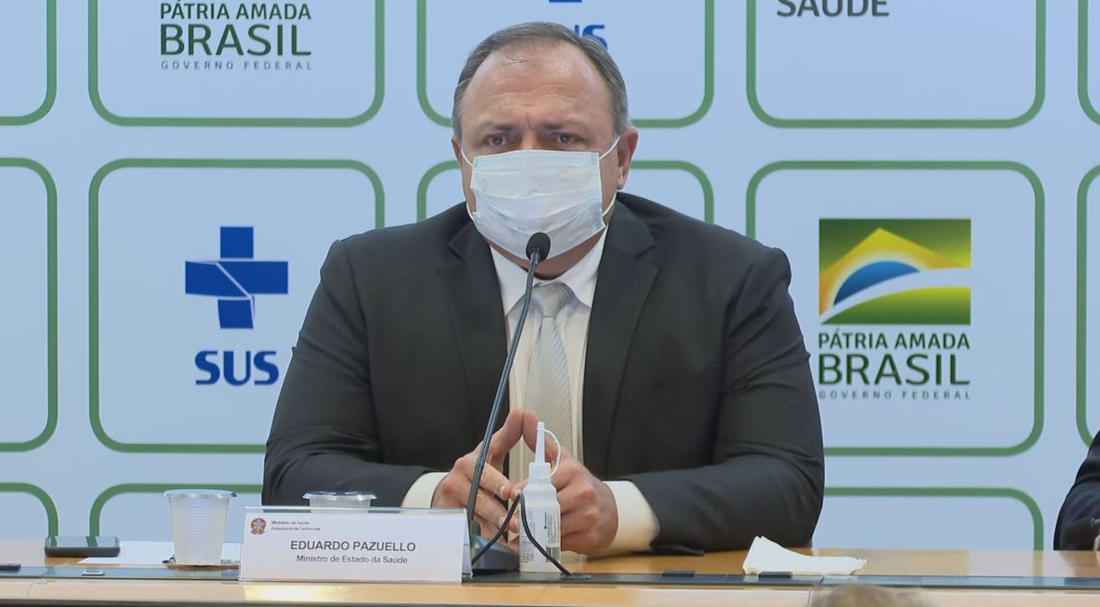 O ministro da Saúde, Eduardo Pazuello (25.fev.2021)