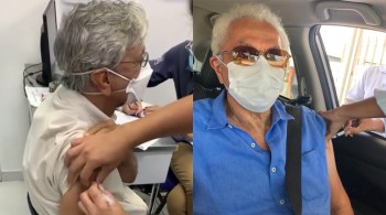 Ambos receberam a vacina no Rio de Janeiro, que imuniza idosos de 78 anos até sábado (6)