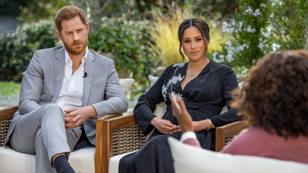 Harry e Meghan em entrevista para Oprah Winfrey