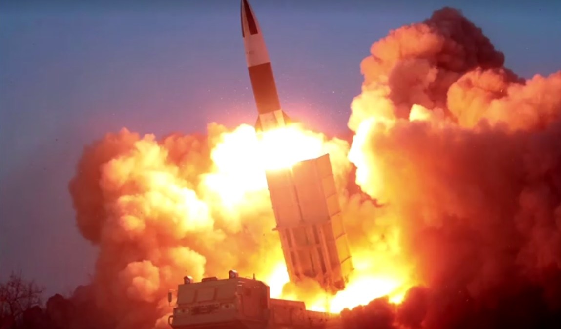 Em março, a Coreia do Norte disparou nove mísseis balísticos de curto alcance em quatro rodadas de testes