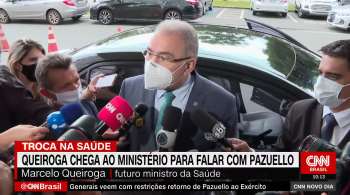 Marcelo Queiroga se reúne com o ministro Eduardo Pazuello no Ministério da Saúde para alinhar a transição do comando da pasta