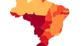 Três estados brasileiros estão em colapso total com taxas de ocupação dos leitos de UTI acima de 100%; apenas duas unidades federativas estão abaixo de 80% 