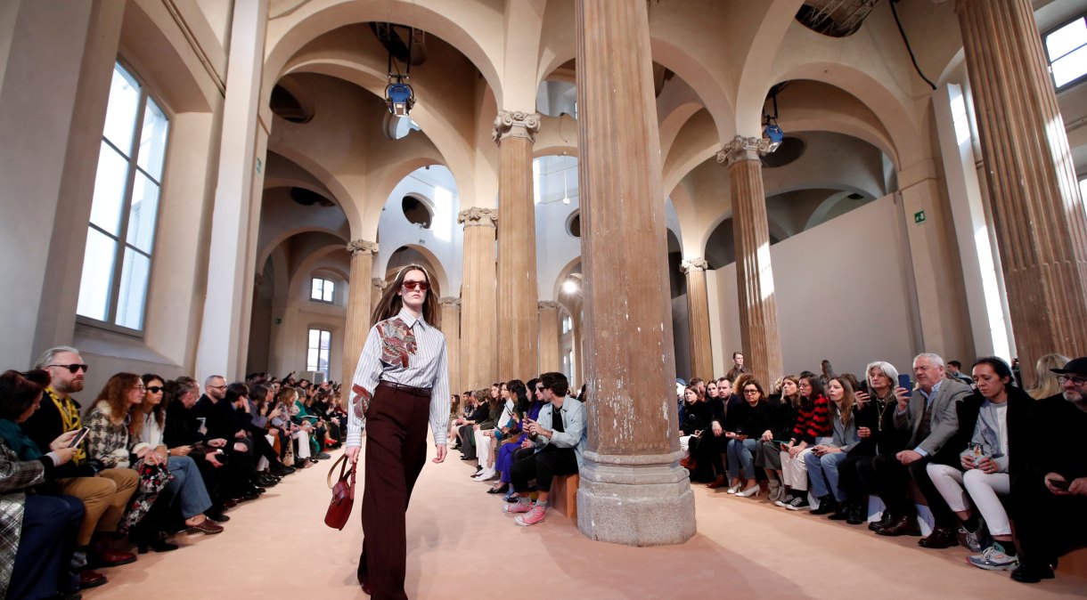 Desfile de Salvatore Ferragamo na Fashion Week de Milão 