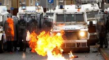 Protestos violentos aconteceram nos últimos dias entre pessoas que apoiam a separação do país do Reino Unido e os que apoiam a manutenção