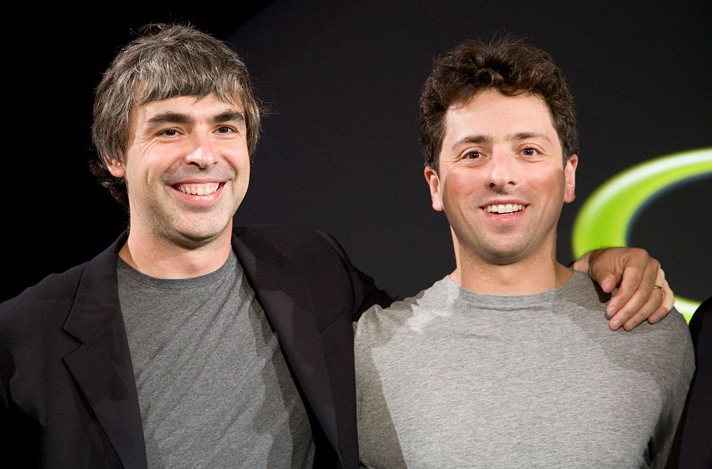 Larry Page e Sergey Brin se tornaram centibilionários