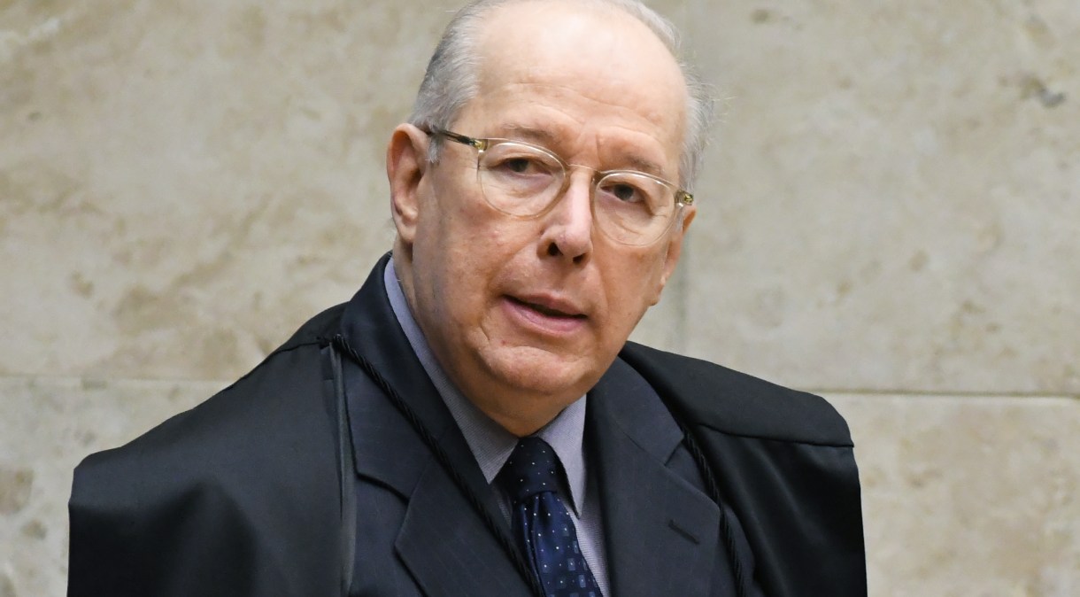 O ministro Celso de Mello durante sessão do STF