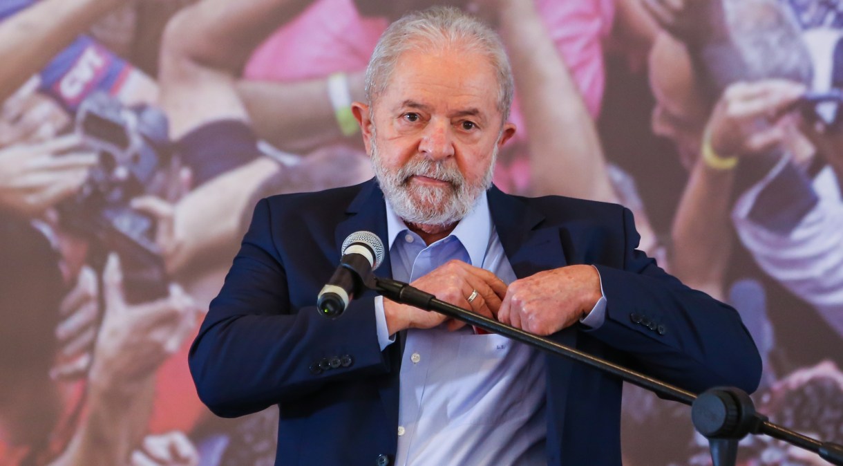 Ex-presidente Lula durante discurso