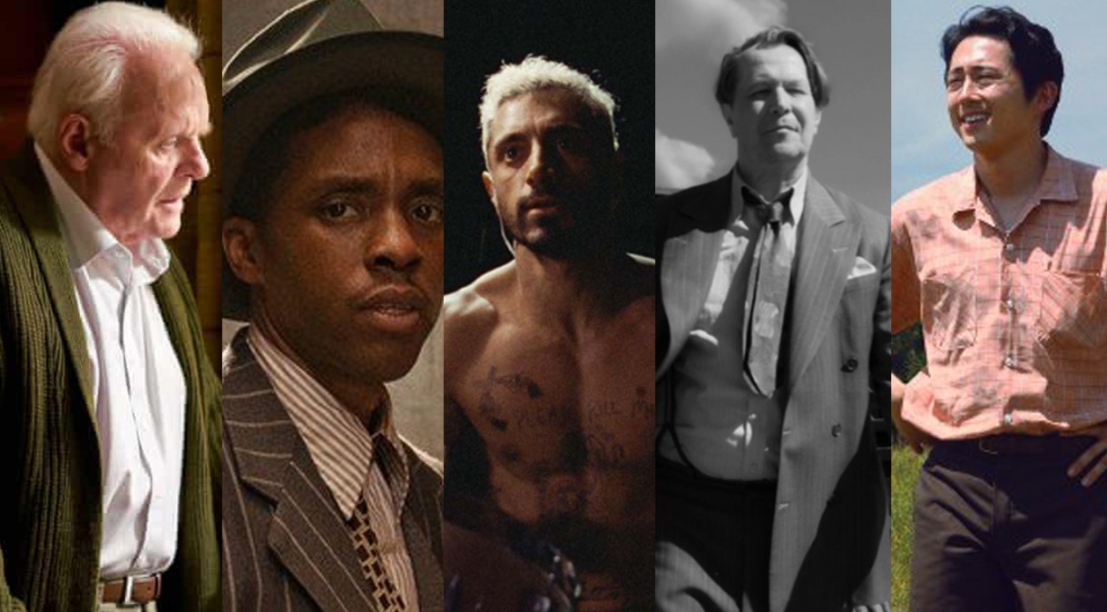 Anthony Hopkins, Chadwick Boseman, Riz Ahmed, Gary Oldman e Steven Yeun são os indicados a melhor ator no Oscar 2021