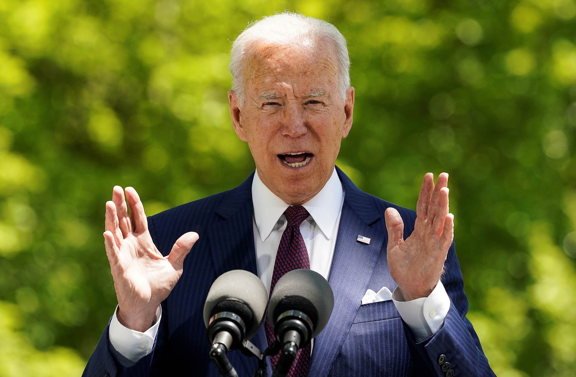 Presidente dos EUA, Joe Biden, em discurso na Casa Branca