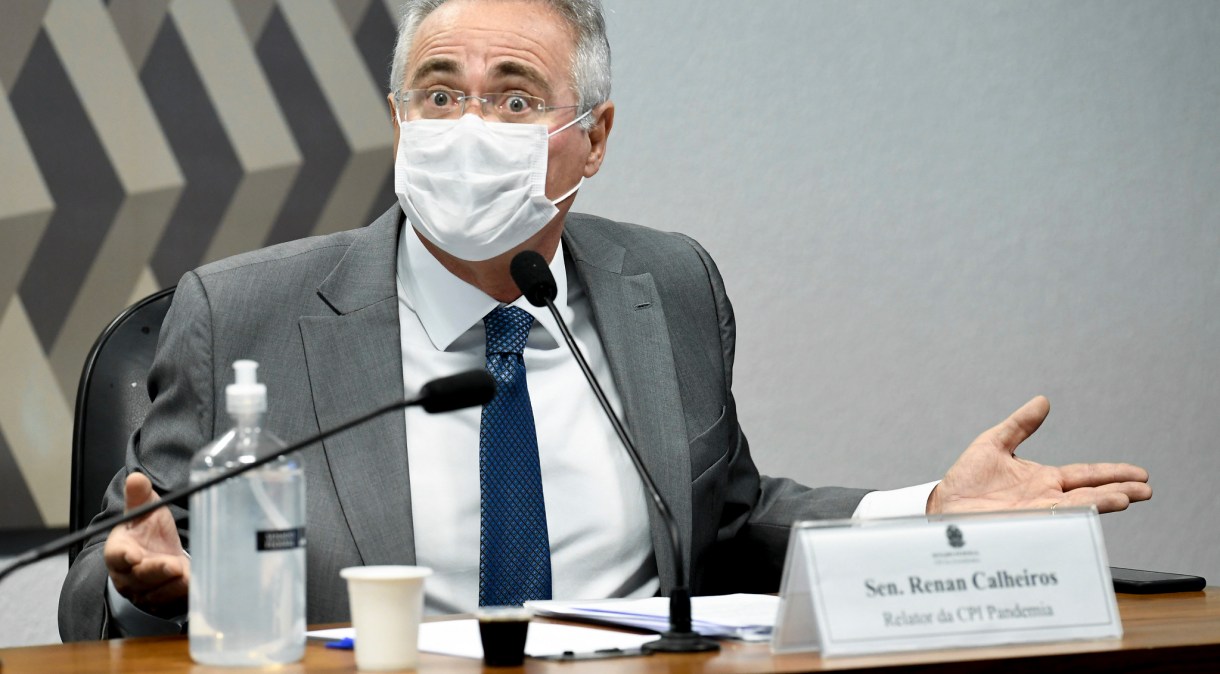 Renan Calheiros (MDB-AL), relator da CPI da Pandemia, trocou farpas com senadores aliados do governo federal