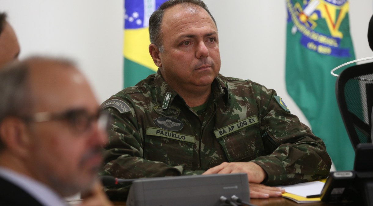 General Eduardo Pazuello é ministro da Saúde interino do governo Bolsonaro