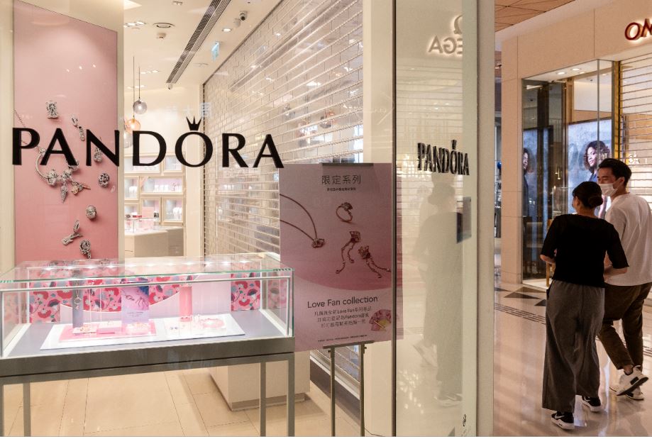 Loja da Pandora em Hong Kong