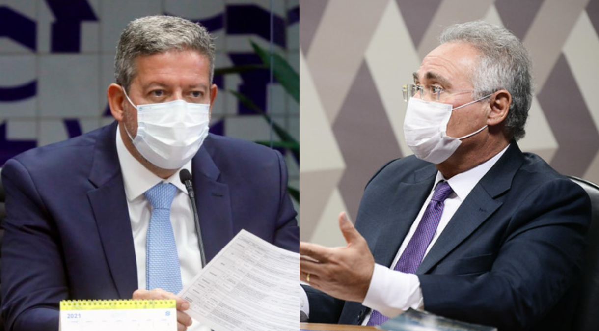Os políticos alagoanos Arthur Lira e Renan Calheiros
