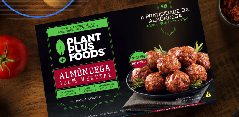 Almôndegas da PlantPlus Foods, empresa da brasileira Marfrig e a norte-americana ADM