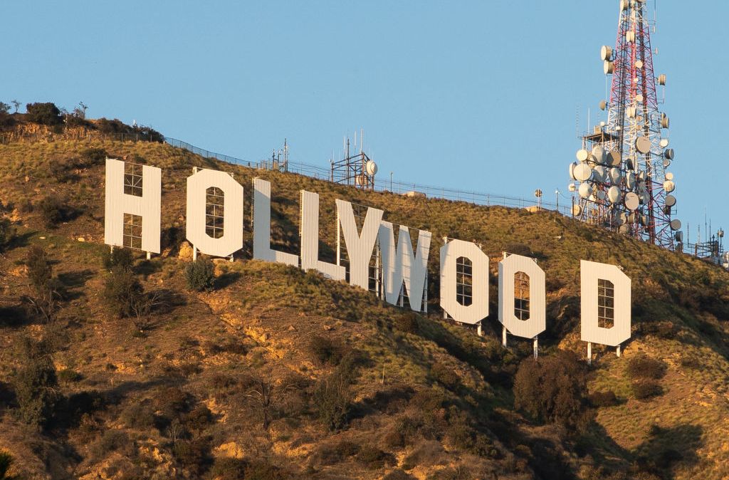 Vista do letreiro de Hollywood no Monte Lee em 18 de março de 2020, em Los Angeles, Califórnia